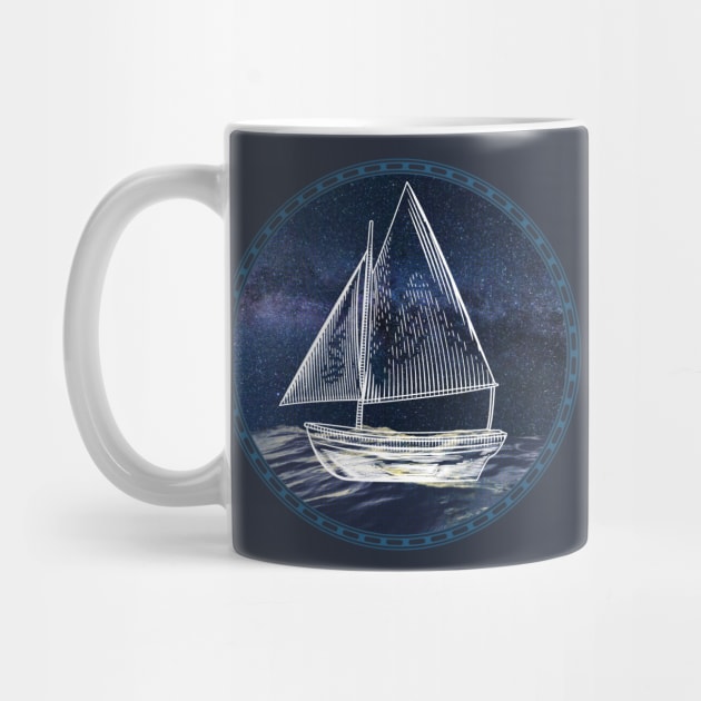 Sailboat Ocean Sailor by letnothingstopyou